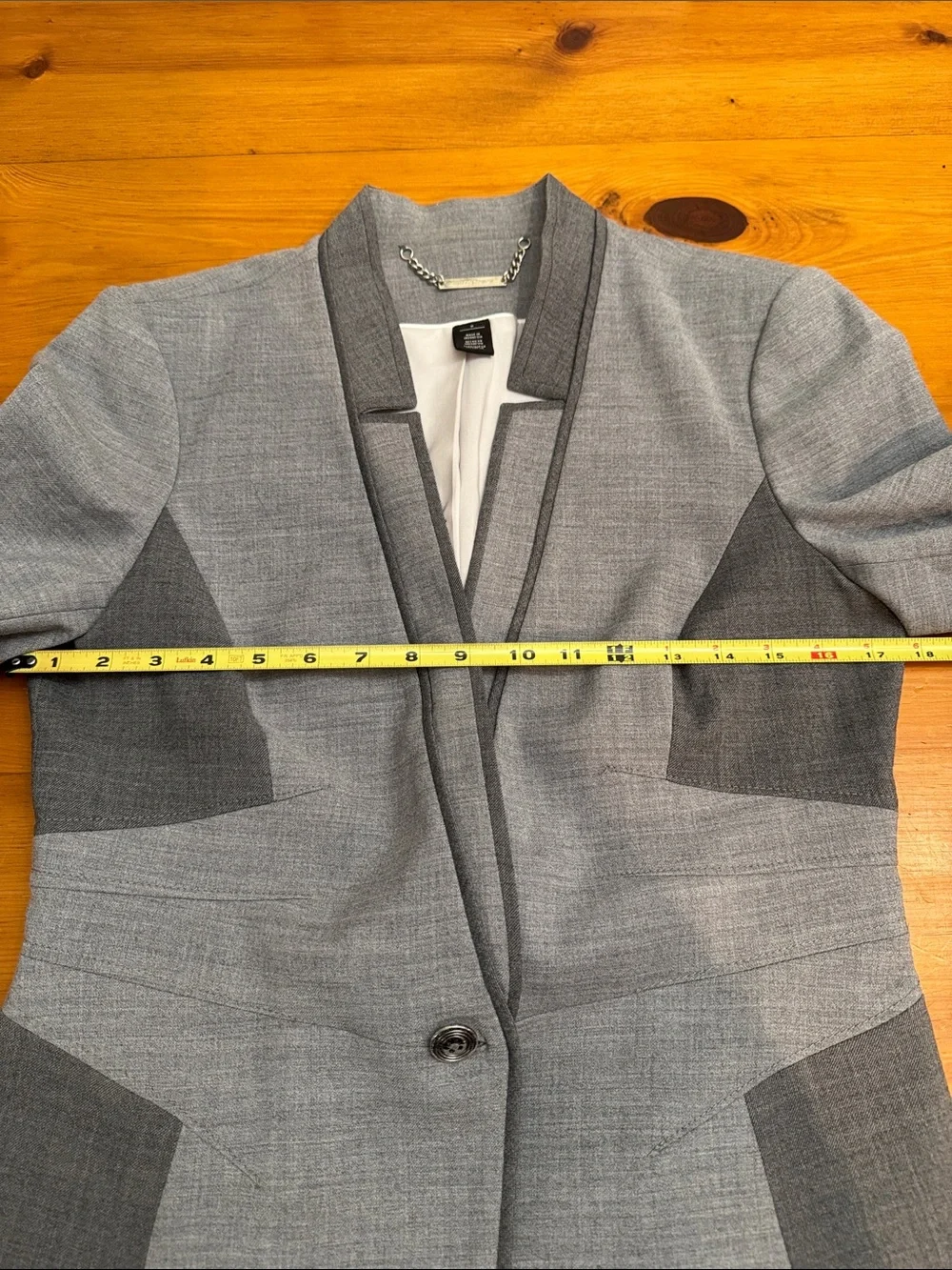White House Black Market Grey Suit Jacket and Skirt